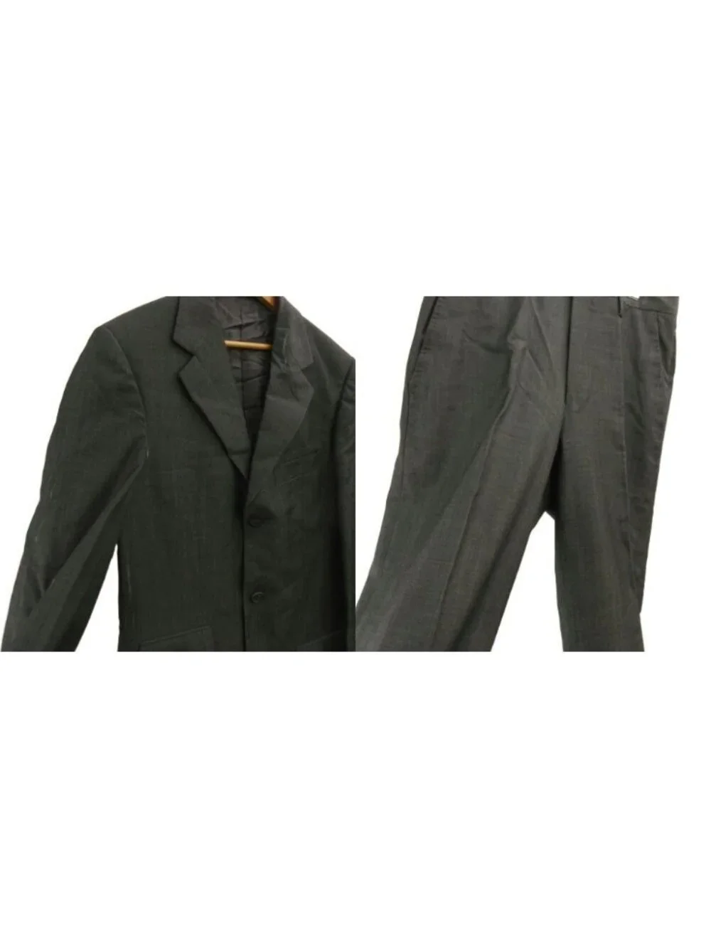 Gucci Suit Set Top and Bottom Tailored Jacket Wool Single Fully Lined Side Vent